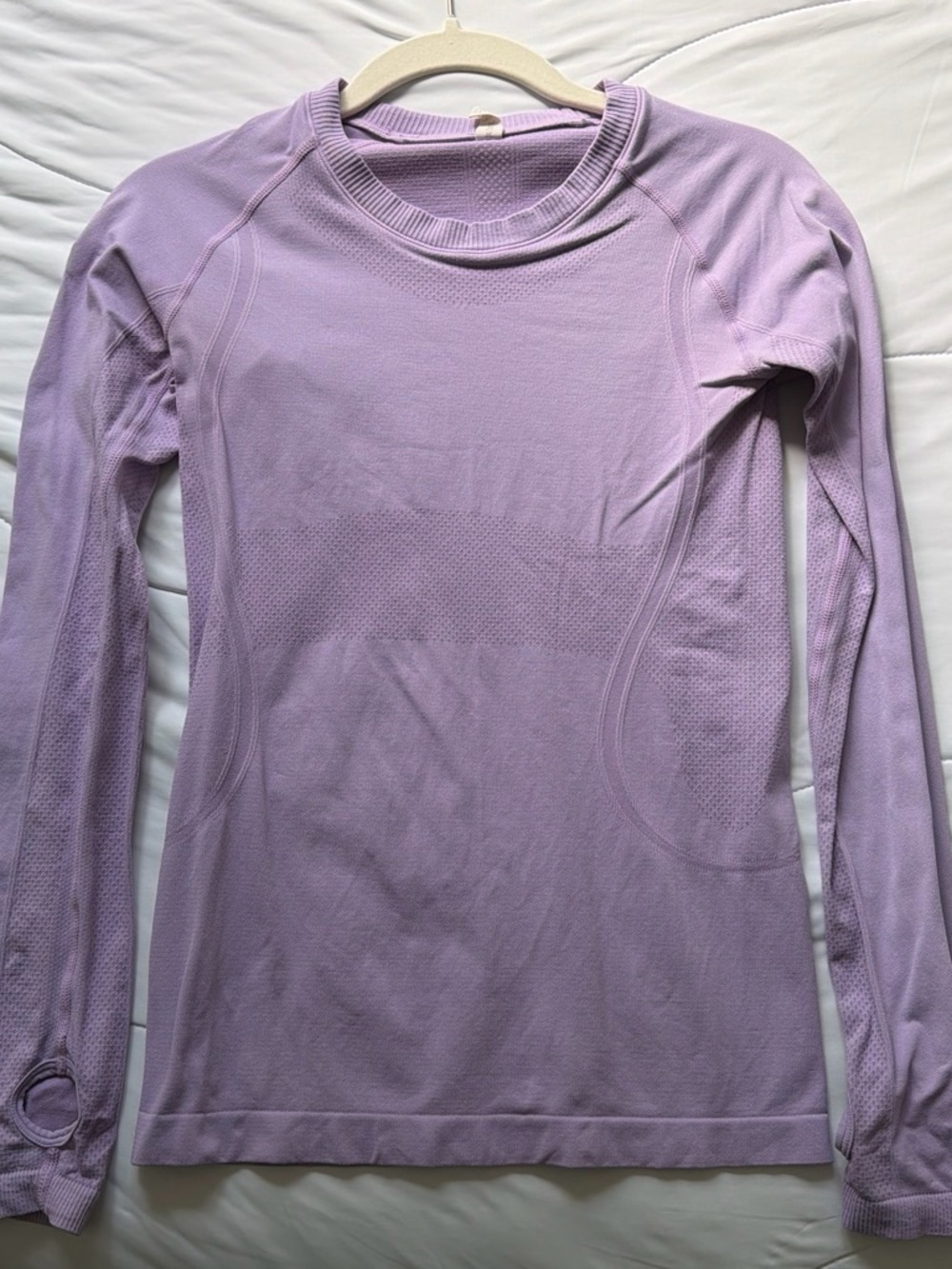 Women’s Lavender Long-Sleeve Seamless Active Tee